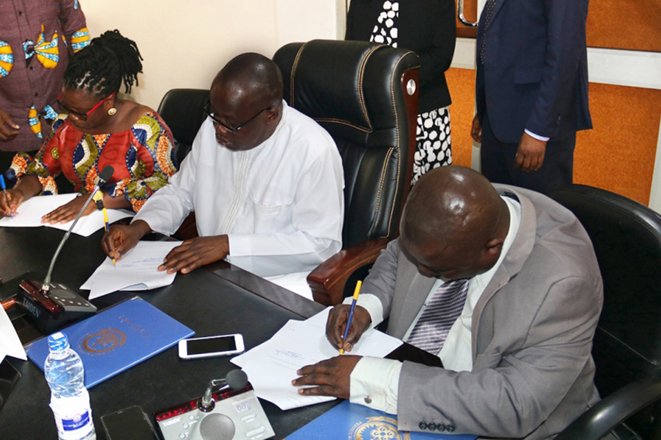 A picture during the signing MoU