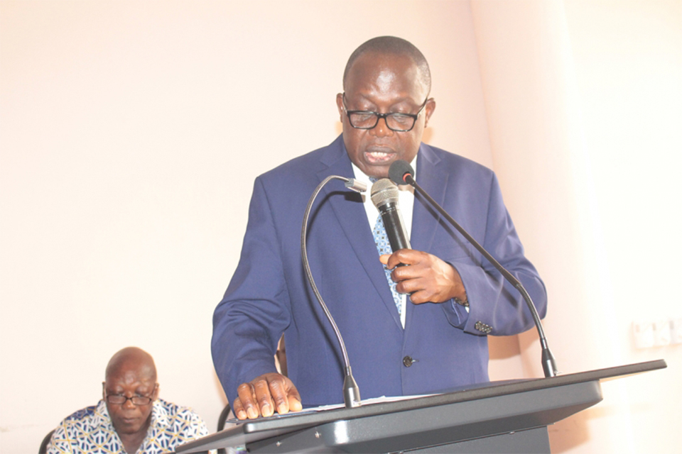 A picture of Vice-Chancellor and Chairman for the occasion, Rev. Fr. Prof. Anthony Afful-Broni