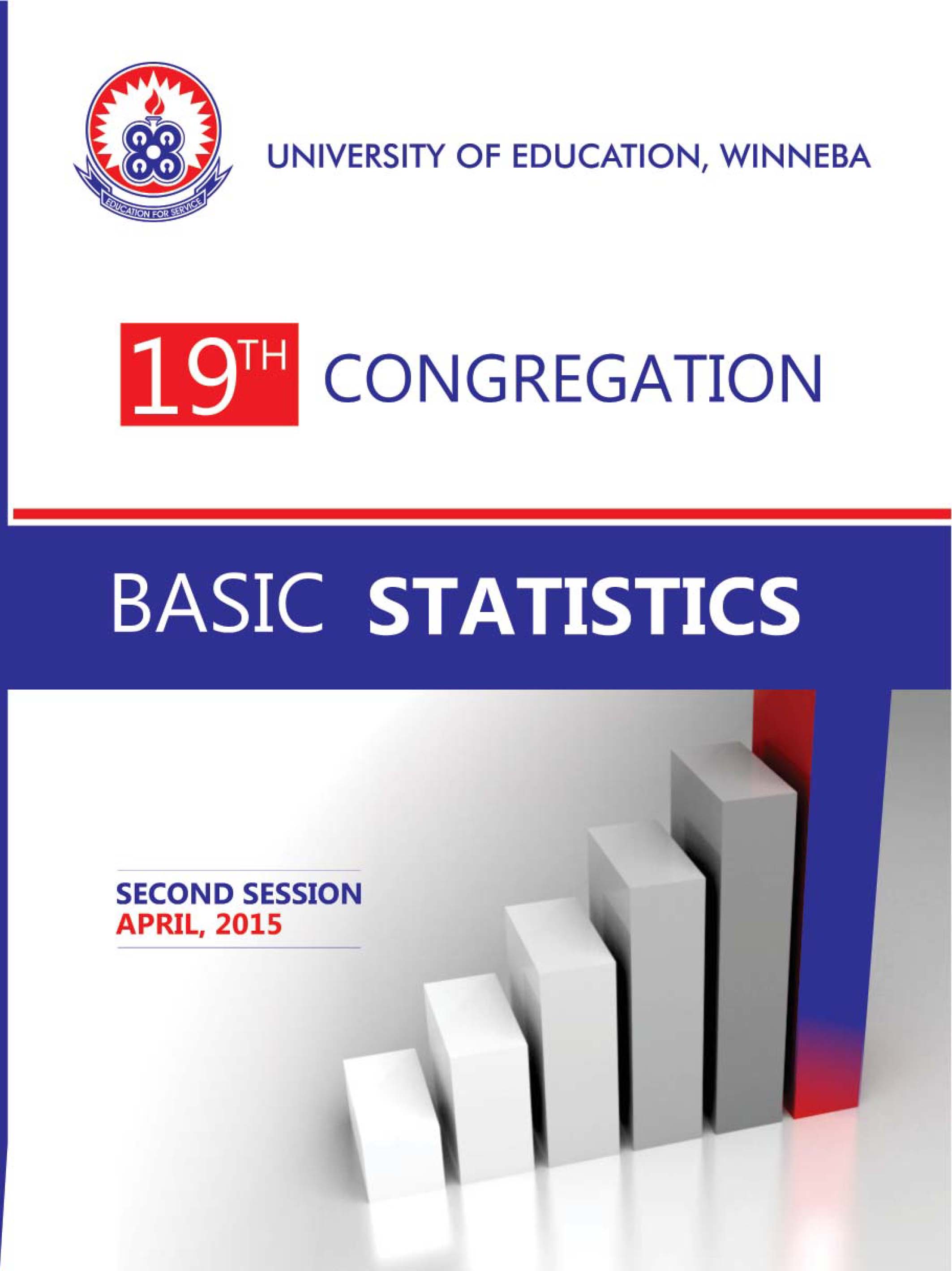 19th Congregation Basic Statistics, 2nd Session 2015