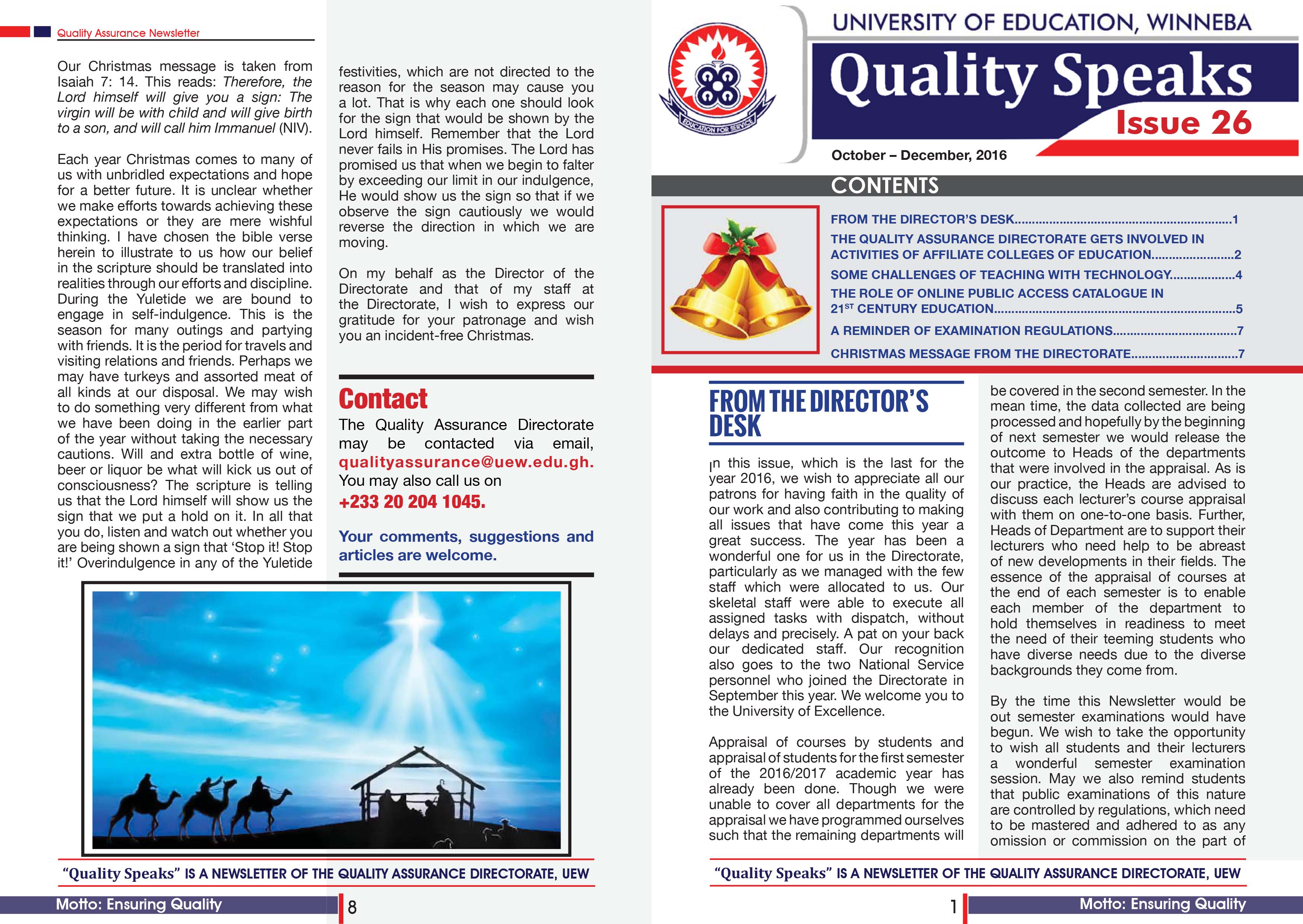 Quality Speaks issue 26