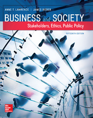 Business and society: Stakeholders, ethics, public policy, 15th edition