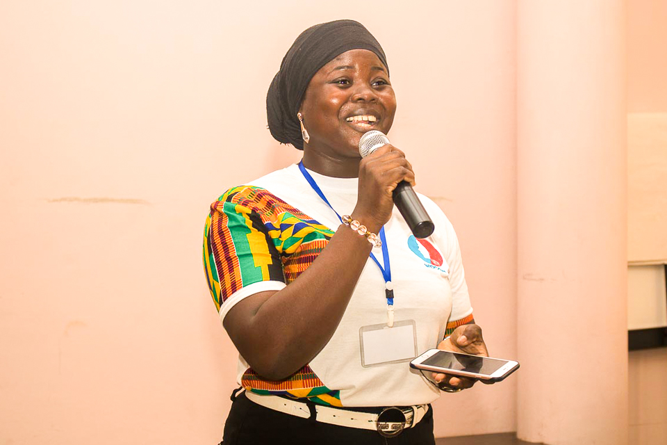 UEW undergraduate, Ms. Hawa Alidu