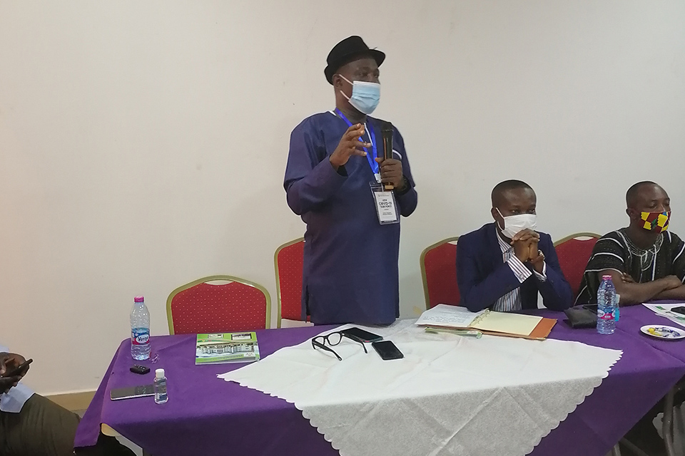 Prof. Francis Owusu Mensah, speaking on behalf of the Vice-Chancellor