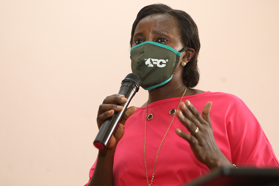 Mrs. Vivian Aye-Addo during her presentation