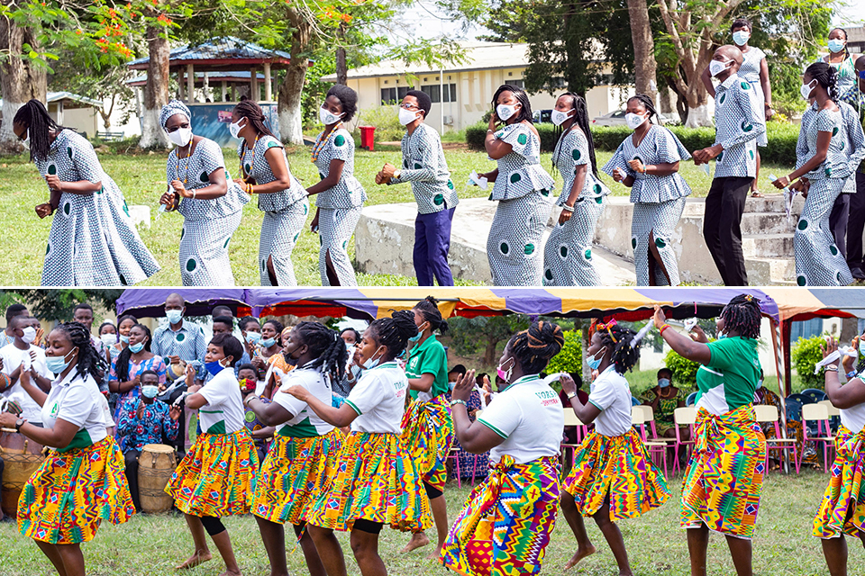 Ewe cultural display 