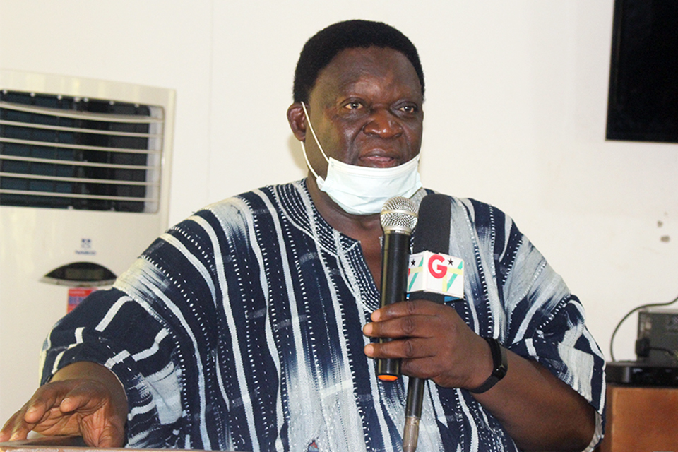 Dr. Baba A. Jatong recounting the department's journey from the School of Physical Education during the era of the Specialist Training College (STC) in 1958 to now UEW