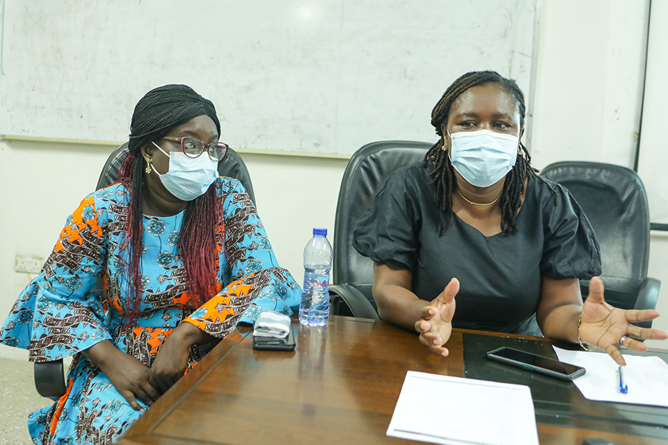 Ms. Michelle Debrah (left) and Dr. Juliana Daniels 