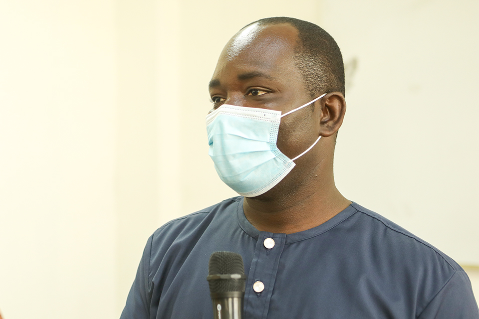 HOD, Geography Education, Dr. Enoch Sam in his address to participants