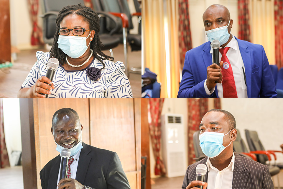 Speakers from below (left); Mr. Kwame Appiah Hayford, Ms. Patricia Kaitoo and Mr. Bartholomew Alubokin