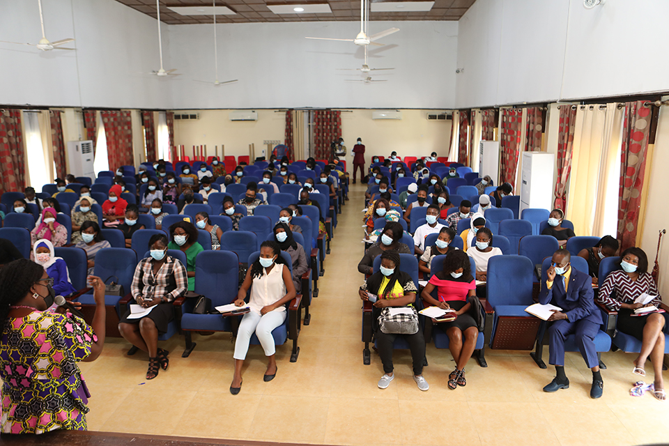 Some women leaders, staff and students who were at the North Campus Assembly Hall in Winneba