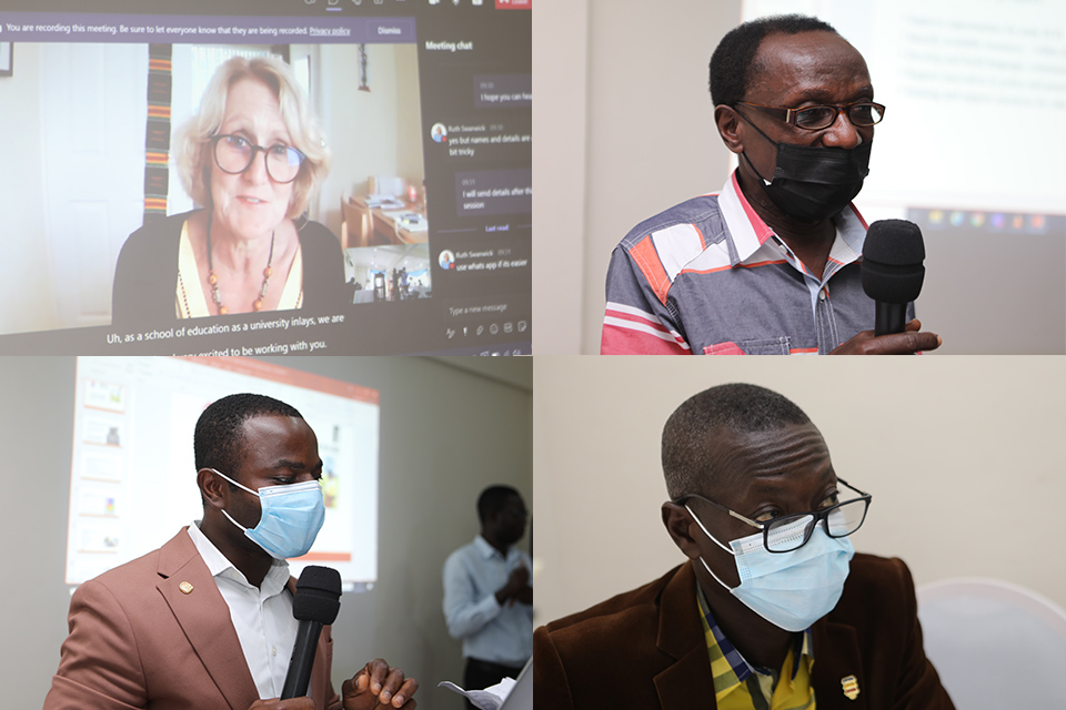 Project team from (top L-R); Principal Investigator, Prof. Ruth Swanwick, Dr. Alexander Mills Oppong, Dr. Daniel Fobi and Dr. Yaw Nyadu Offei