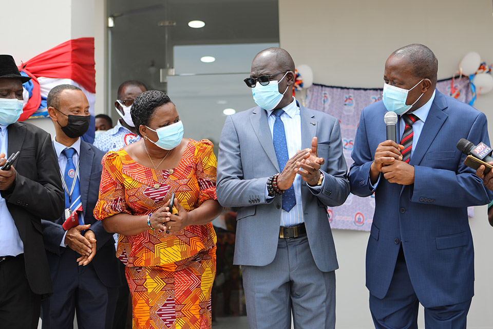 From right, Rev. Fr. Prof. Afful-Broni, Prof. Ofori-Birikorang and Arc. Grace Oppong-Peprah