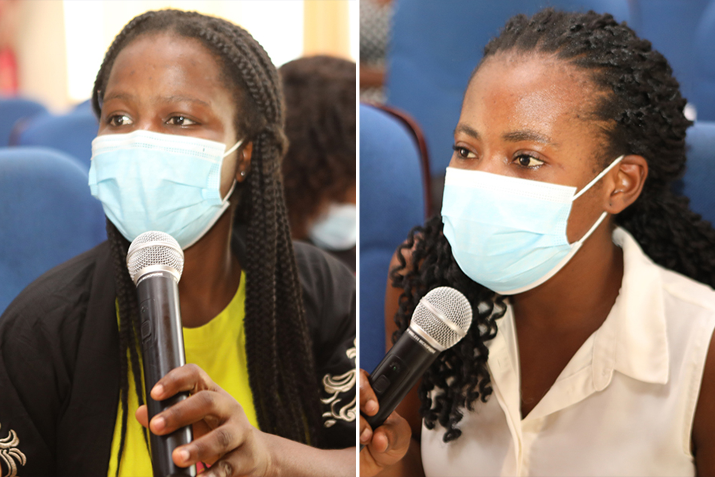 Contributors giving their contributions during the open forum session