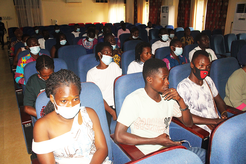 Final-year sportsmen and women at the event