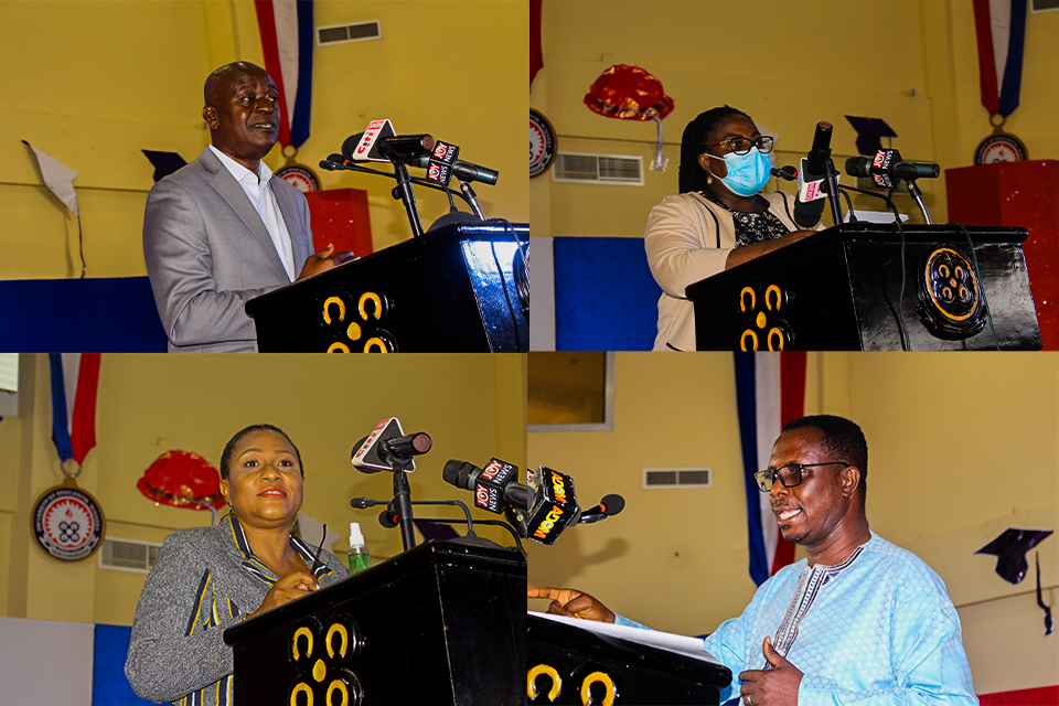 Speakers for the conference were (from top R-L); Prof. Lucy Effeh Attom, Prof. Yaw Ofosu-Kusi, Ms. Josephine Nkrumah and Prof. Kankam Boadu