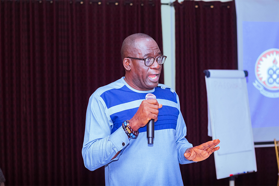 Ag. Vice-Chancellor, Prof. Andy Ofori-Birikorang cautions participants that the positions they occupy compels them to serve UEW and Mother Ghana in humility