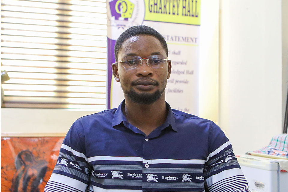 Ghartey Hall President, Mr. Emmanuel Salifu