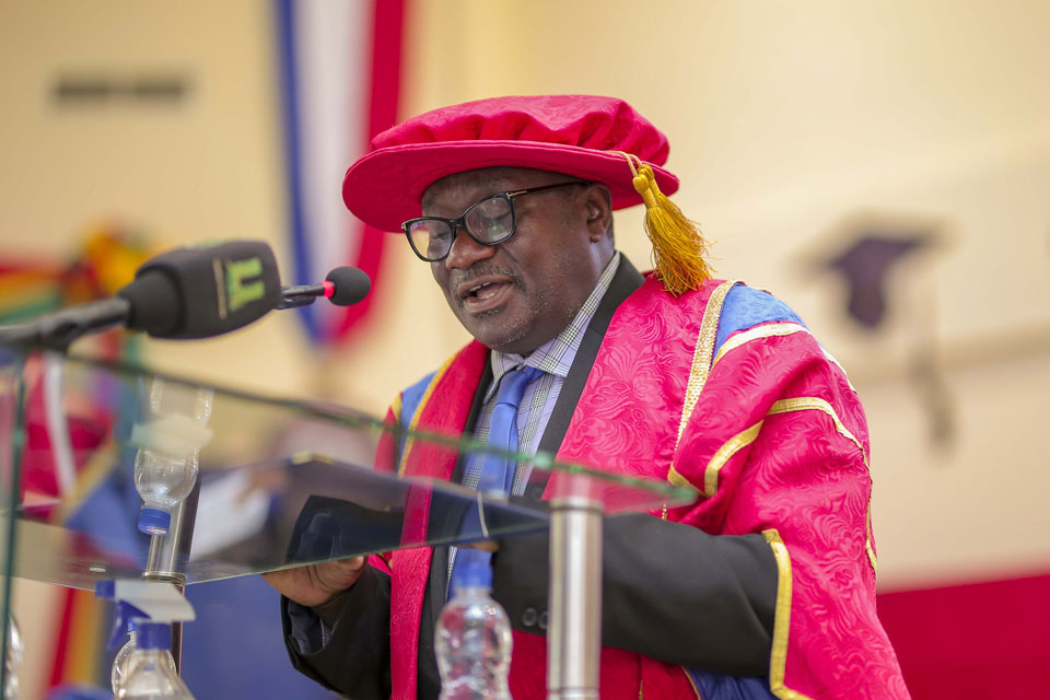 Prof. Mawutor Avoke counsels graduands to work hard and build their careers and contribute to the development of UEW