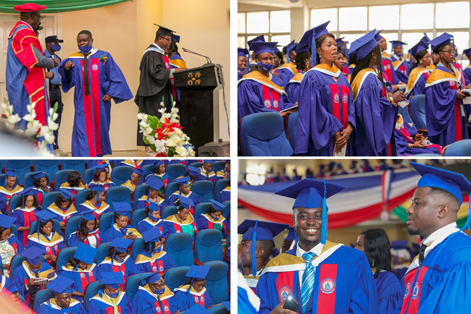 The 2022 batch of fresh graduates at the Jophus Anamuah-Mensah Conference Centre