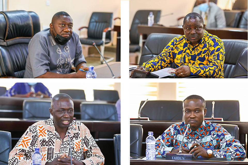 From above (L-R); Prof. Mawutor Avoke, Surv. Paul Osei-Barima Esq,  Dr. Ibrahim  Musah Ekpampo​ and Prof. George Dandy Dampson