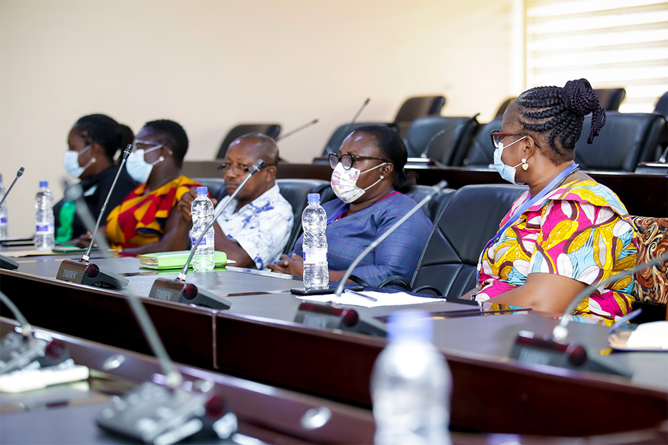 Some members of the delegation at the Council Chamber