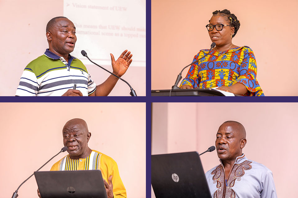 From top (L-R) Prof. Asiedu-Addo, Dr. Fofo Lomotey, Dr. Ofori and Dr. Adzimah