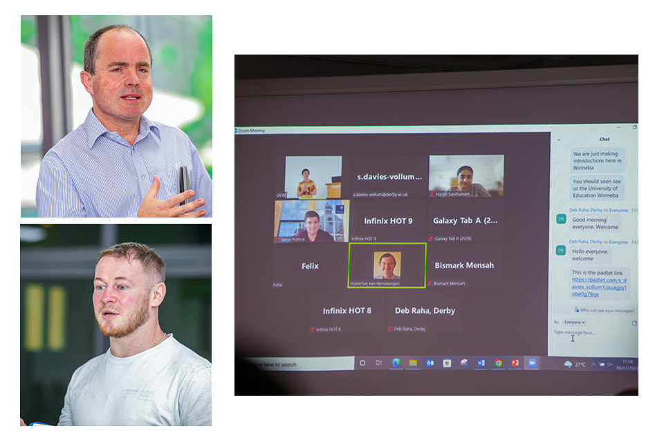 Sections of facilitator who joined via Zoom platform 
