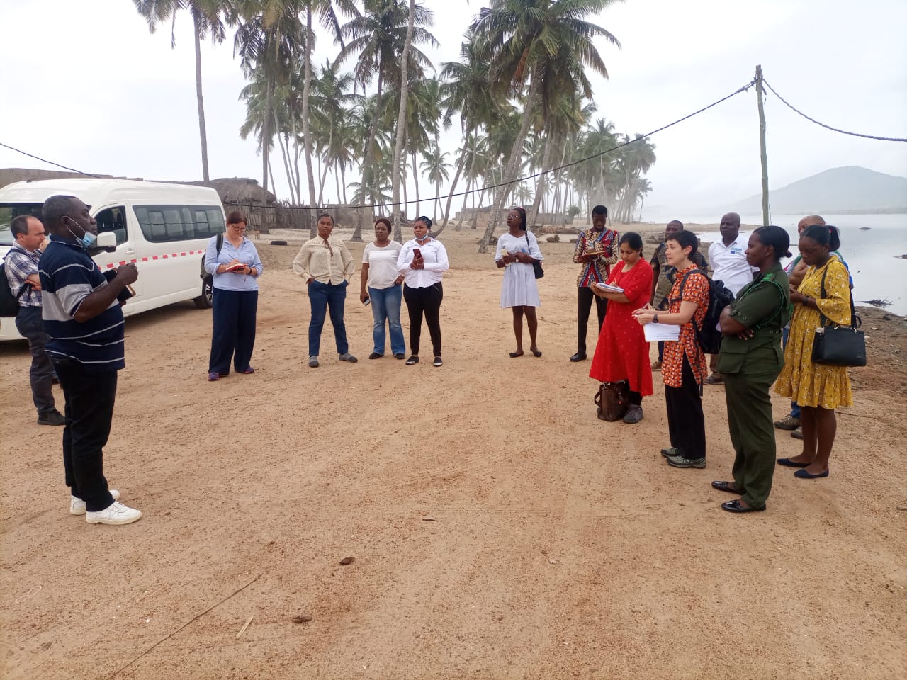 Network members exploring the Muni lagoon in Winneba