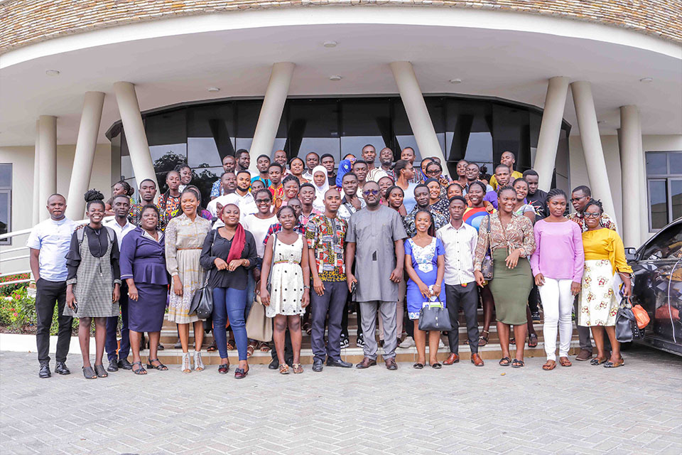 The faculty members and key stakeholders in a group picture after the event