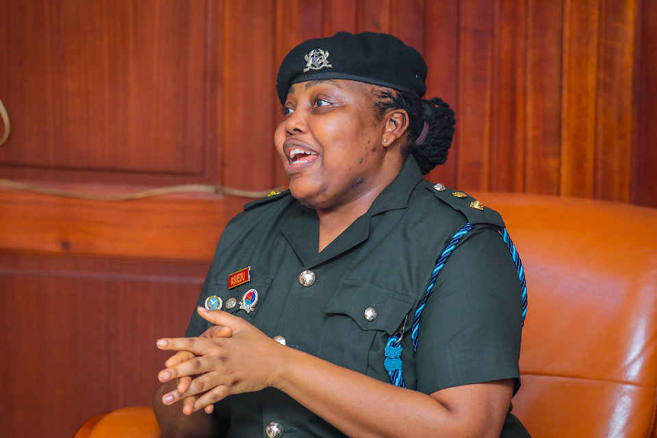 Officer Commanding, SOE and Coordinator, CODeL Centre, Lt. Col. Hilda Asiedu