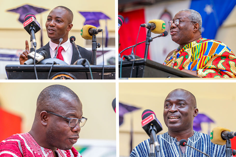 Notable among the invited guests were the Paramount Chief, Effutu Traditional Area, Neenyi Ghartey VII (right), Prof. Emmanuel Obed Acquah, Hon. Zubairu Kassim and Dr. Edward Ackah-Nyamike Jnr.