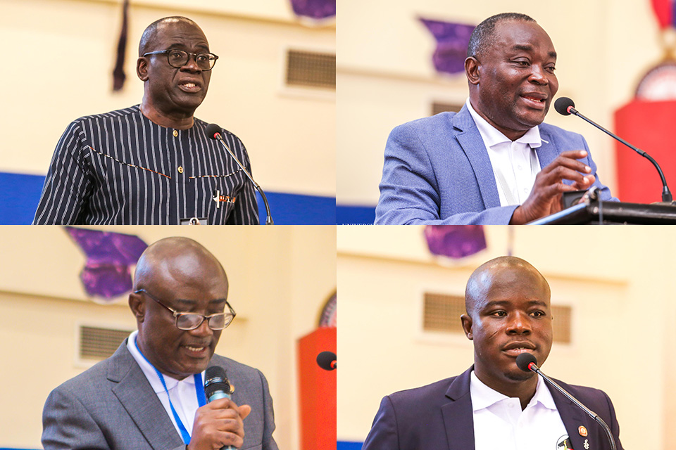 From top L-R: Prof. Andy Ofori-Birikorang , Prof. Samuel Asiedu-Addo, Prof. Charles K. Assuah and Mr. Issaka Akudugu