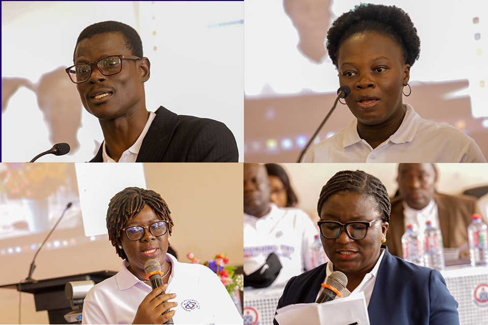 Dr. Peter Akayuure (top left), Ms. Dorcas Attuabea Addo (top right), Mrs. Nelly Sakyi Hagan (bottom left) and Dr. Nana Akosua Owusu-Ansah