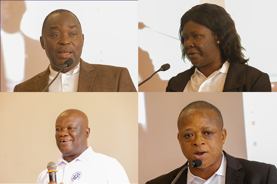 Prof. Samuel Asiedu-Addo (up left), Prof. Ruby Hanson (up right), Prof. Victor Antwi (down left) and Dr. Jones Apawu