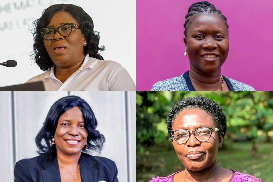 From top L-R: Dr. (Mrs) Gloria Armah, Dr. Mercy Badu, Prof. Deborah Olufunmilayo Makinde and Prof. Deborah O. Ajayi