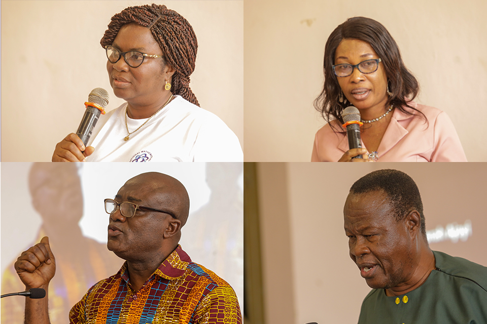 From top L-R: Mrs. Mabel Judith Micah, Dr. Mercy Nyamekye, Prof. Charles K. Assuah and Prof. Christopher K. Okpoti