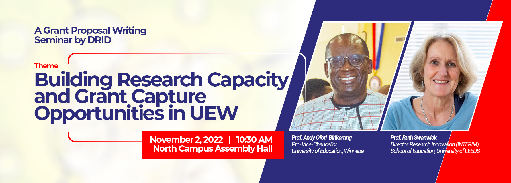 Building Research Capacity and Grant Capture Opportunities in UEW