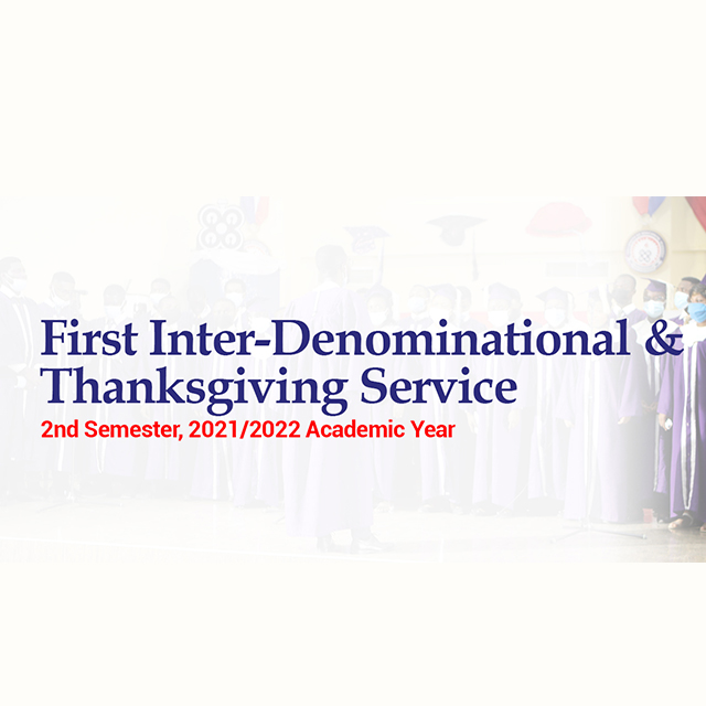 First Inter-Denominational & Thanksgiving Service