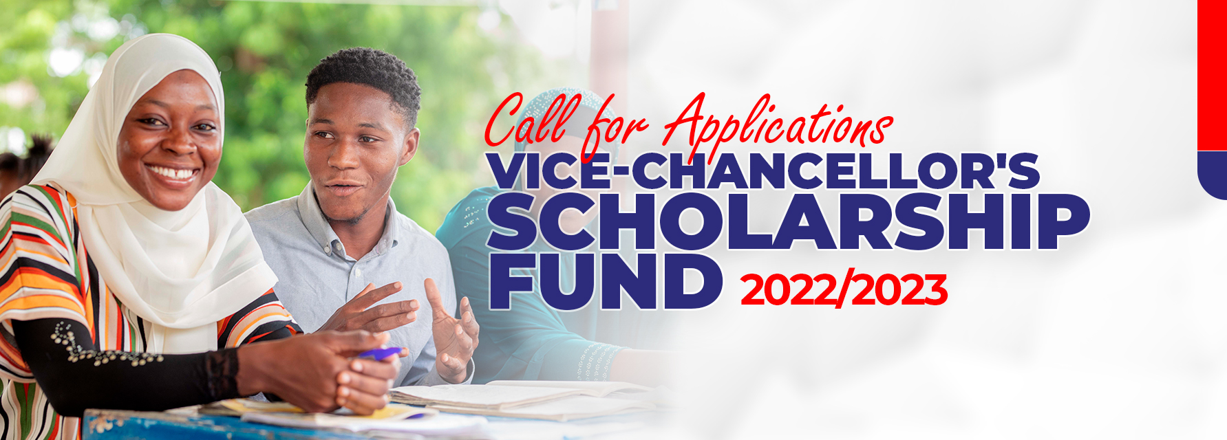 Call for Applications | Vice-Chancellor's Scholarship Fund 2022/2023 ...