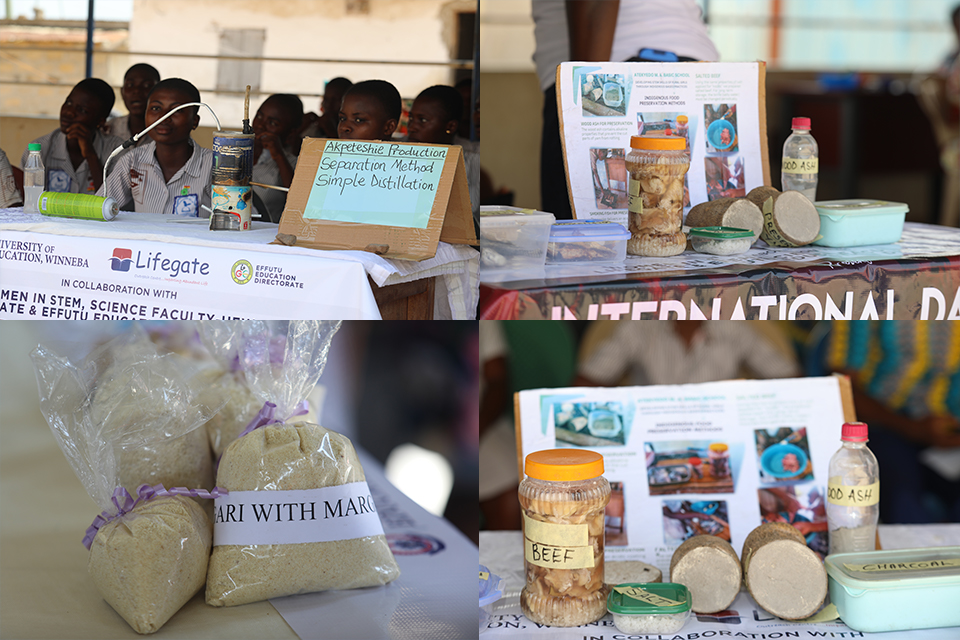 Sections of the indigenous-based activities the girls undertook at the training