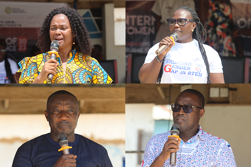 From top L-R: Ms. Cynthia Jabuni-Adanu, Dr. (Mrs.) Charity Esinam Annor, Prof. Awaisu Imurana Braimah and Prof. Arkoful Sam
