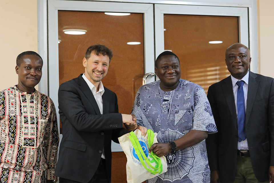 From L-R: Prof. Dampson, Prof. Dr. Komorek, Prof. Avoke and Prof. Charles K. Assuah 