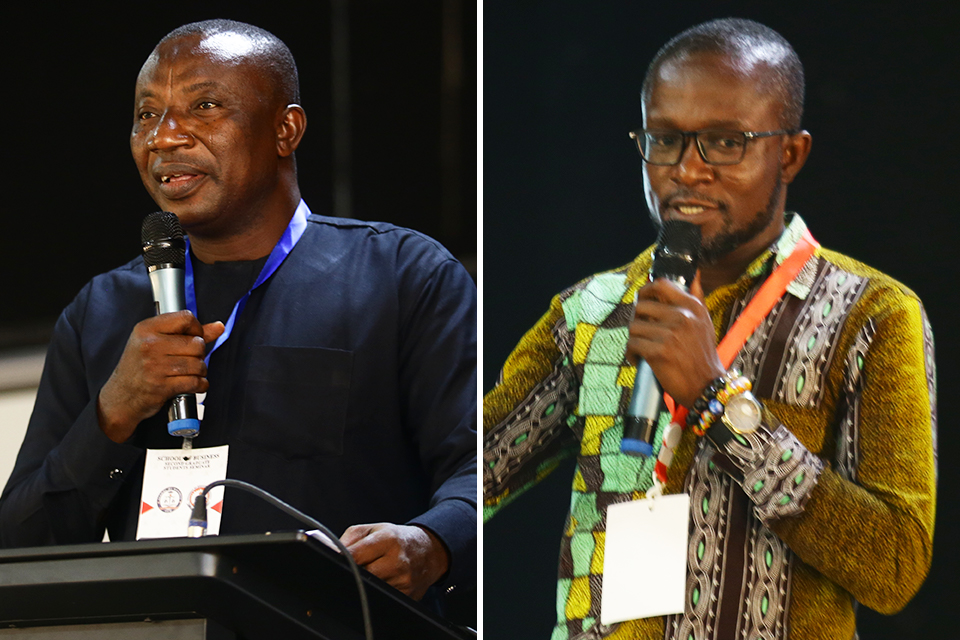 Prof. Awaisu Imurana Braimah (left) and Dr. Akwasi Kwarteng Amoako-Gyampah