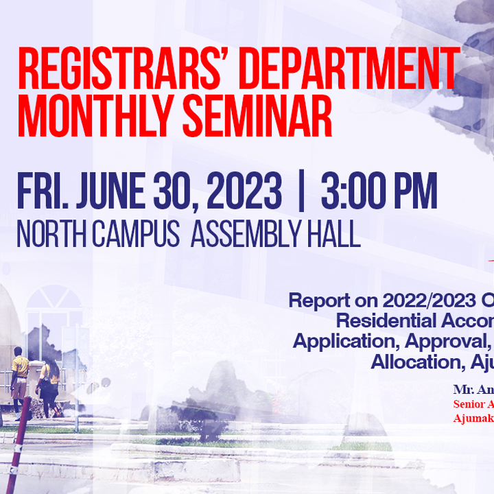 Registrars' Department Monthly Seminar | Episode 02