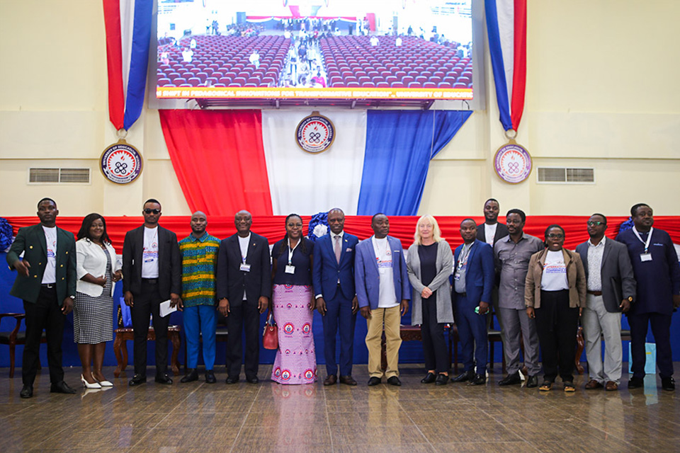 Guest speakers and the Conference Planning Committee in a group photograph after the conference