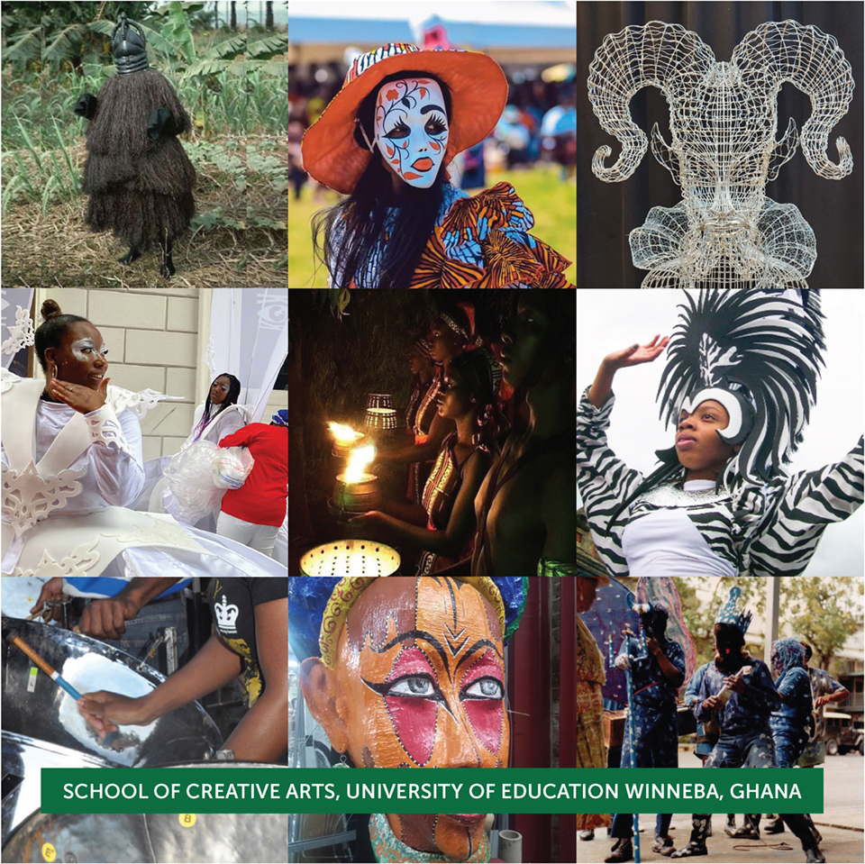 The School of Creative Arts, University of Education, Winneba, in collaboration with the Open University UK, Decolonising Education for Peace in Africa Project (DEPA) is organising the 10th International Conference of Carnival and Masquerade Arts 2023.   The theme for the conference is "Tradition, Connection, Innovation, and Decolonisation". The conference will be a landmark gathering of academics, practitioners, and artists from across the Caribbean, Africa, Europe, North America, South America, and Oceani