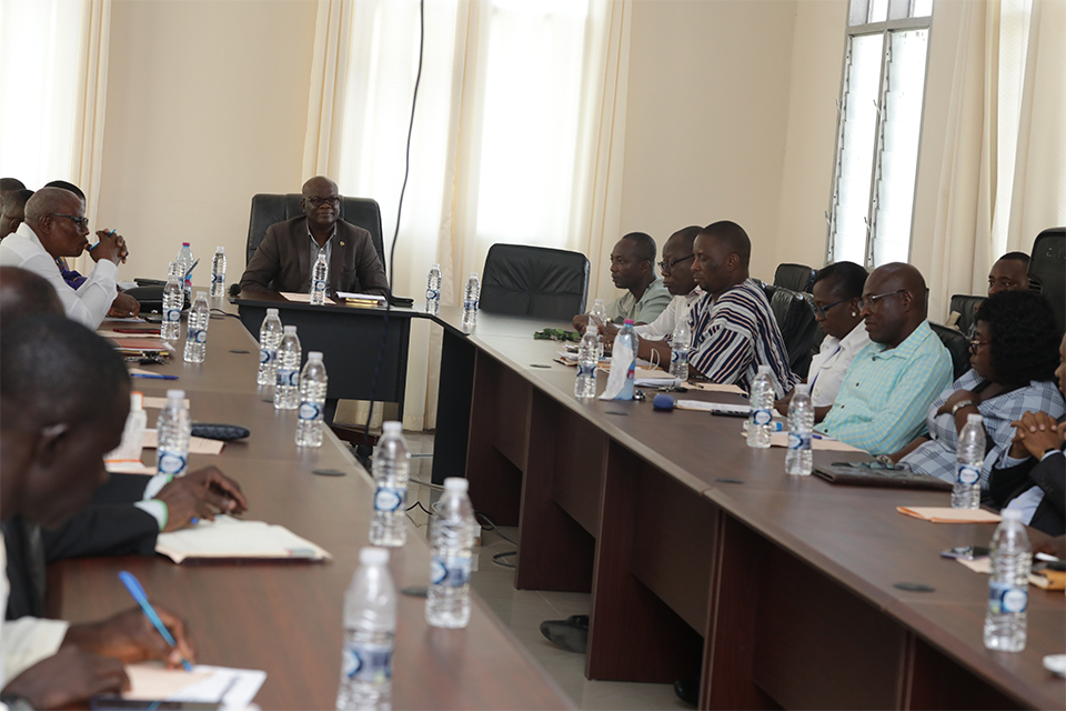 Cross-section of Deans, Vice-Deans, Directors and Deputy Directors at the IERIS Conference Room during the colloquium