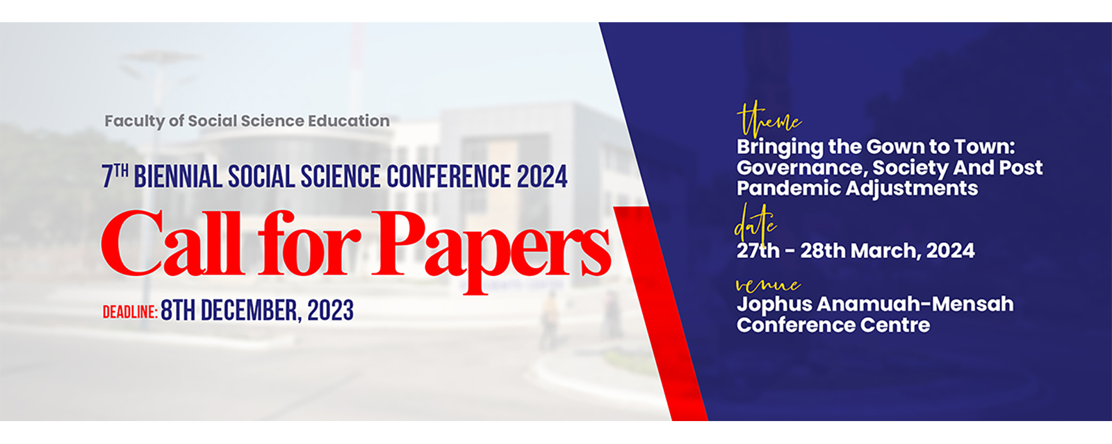 Call for Papers | 7th Biennial Social Science Conference 2024