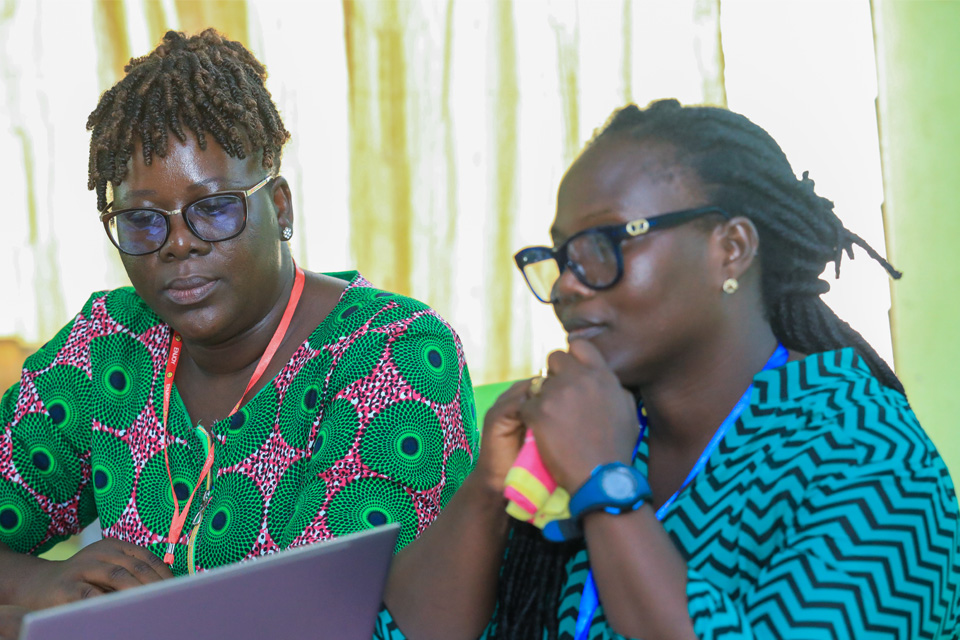 Mrs. Nelly Adjoa Sakyi-Hagan (left) and Dr. (Mrs.) Charity Esenam Anor