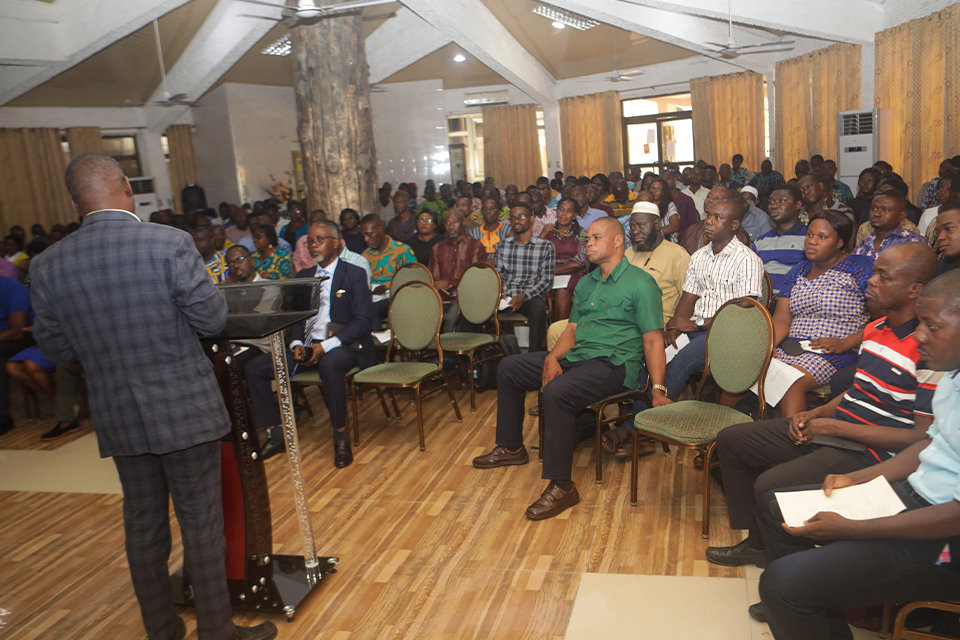 A cross-section of examiners during the opening ceremony 